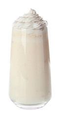 Milk shake on white background