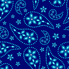 Paisley seamless pattern. Vector illustration.Oriental decorative ornament.