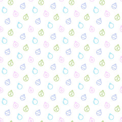 seamless new year pattern and background vector illustration