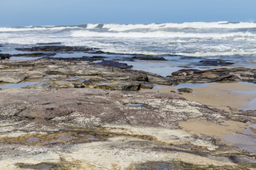 Waves and blue sky at Torres beach