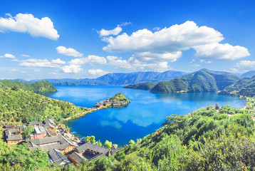 Lige Peninsula, on Lugu Lake, Yunnan, China