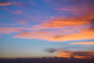 Fototapeta na wymiar Beautiful twilight sky