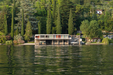 Lake house, outdoors