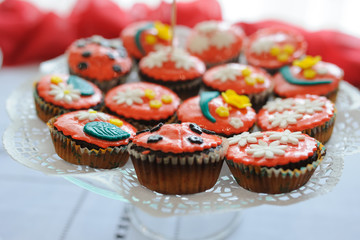 Ladybug Cookies red sweets party children