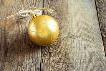 Christmas golden ball