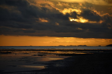 Fototapeta na wymiar Fiji sunset, Vanua Levu