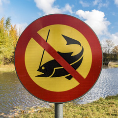 No Fishing Sign