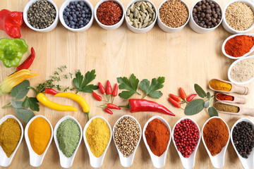Spices and herbs.