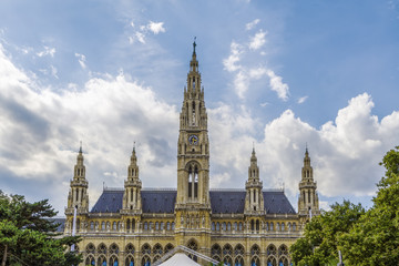 Fototapeta na wymiar town hall of the Vienna, Austria