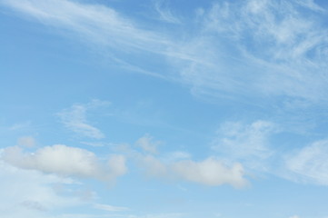 Blue sky and clouds