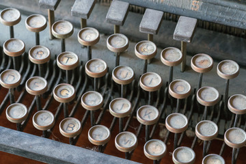 Vintage typewriter keys
