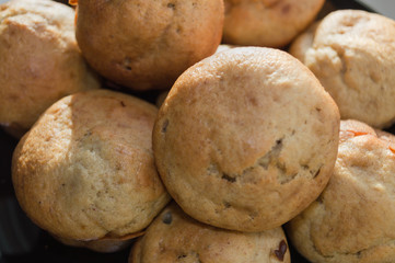 banana muffins freshly baked