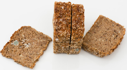 Mold on a whole meal bread