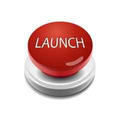 Launch button vector illustration