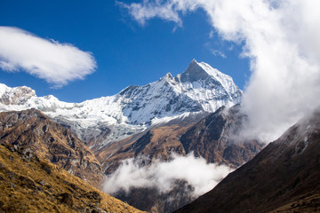 trekking to Annapurna base camp