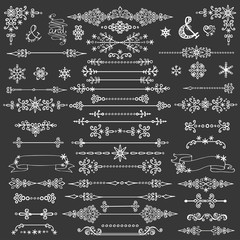 Winter decoration,bordes dividers.Christmas,New Year