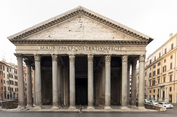 The Pantheon is a former Roman temple commissioned by Marcus Agrippa, it is now is the oldest church in Rome

