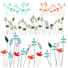 Autumn floral background.