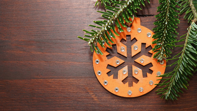 Orange Christmas Ornament