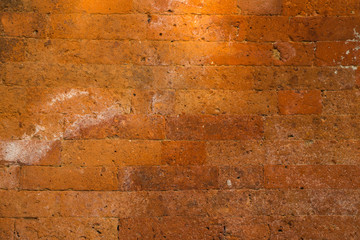 Old brick wall in temple