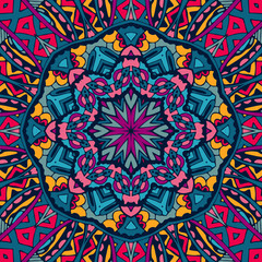 colorful seamless pattern mandala design