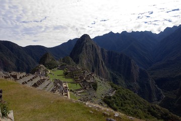 The inca city of Machu Picchu in Peru 