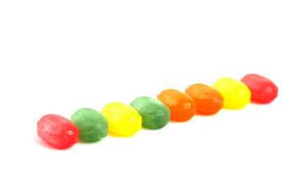 the colored fruit taste candies.sweet food concept