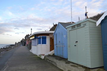 Naklejka premium cromer beach huts 