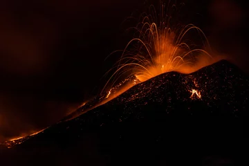 Cercles muraux Volcan Éruption de l& 39 Etna - Catane, Sicile