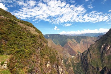 The inca city of Machu Picchu in Peru 