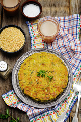 Spinach lentil pancakes