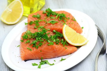Lachsfilet
