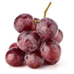 Red grape berry bunch isolated on white background cutout