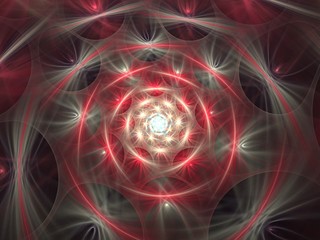 abstract multicolored fluffy fractal computer generated image