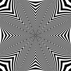 Abstract op art pattern.