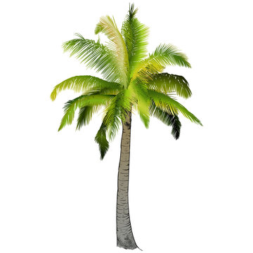 One palm tree.