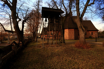 Kościół drewniany w Truskolasach XVIII w. Polska.