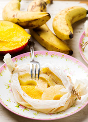 Tropical Fruits in Parchmen