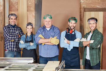 Stolze Schreiner als Team