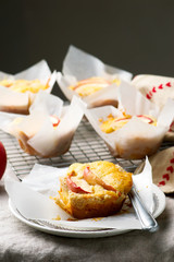 Fall Apple Muffins. style rustic