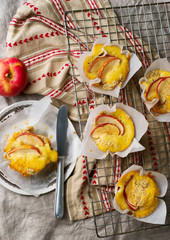 Fall Apple Muffins. style rustic