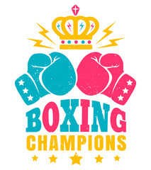 Vintage poster for boxing