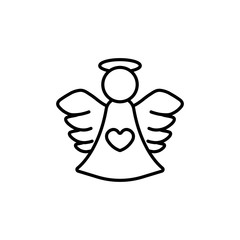 angel wing fly cupid minimalistic xmas christmas valentine love