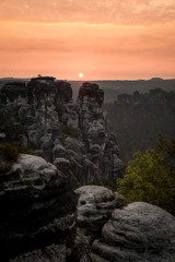 Sonnenaufgang Sächsische Schweiz