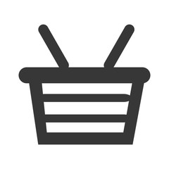 shopping basket commercial icon vector illustration design
