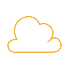 cloud silhouette isolated icon vector illustration design