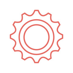 gear setting isolated icon vector illustration design