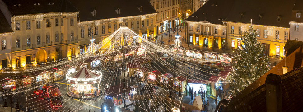 Christmas market in Sibiu, Romania