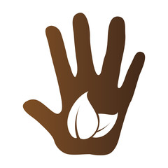 Obraz premium ecology plant symbol icon vector illustration design