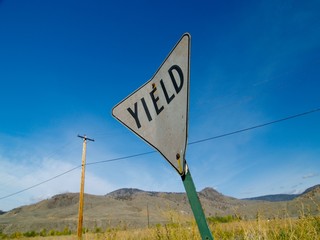 Yield Street Sign
